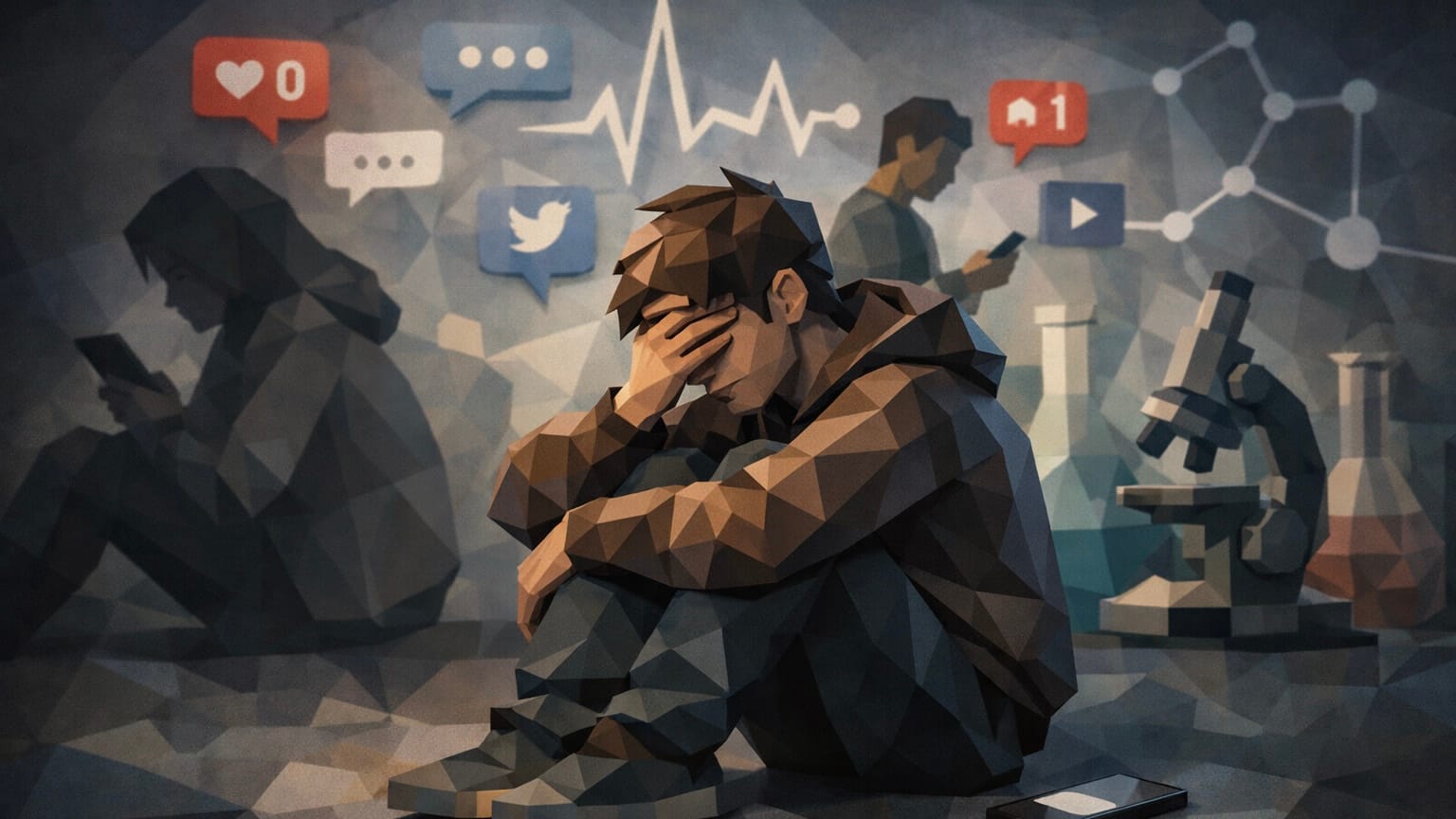 Учёные доказали связь между соцсетями и депрессией у подростков