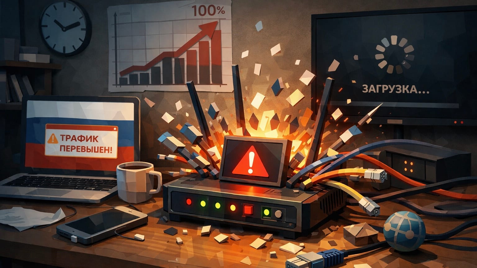 Домашний интернет в России может снова получить лимиты, провайдеры тестируют ограничения трафика