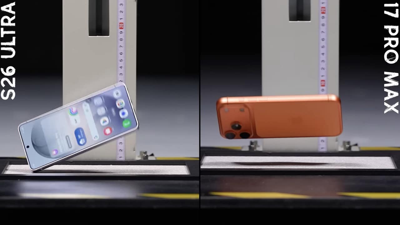 В тесте на прочность iPhone 17 Pro Max оказался лучше Galaxy S26 Ultra
