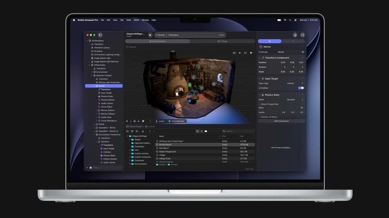 Apple встроила закрытый игровой движок в инструменты Vision Pro