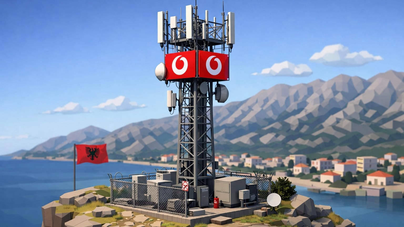 Vodafone начала тестирование «умной» сотовой вышки в Албании