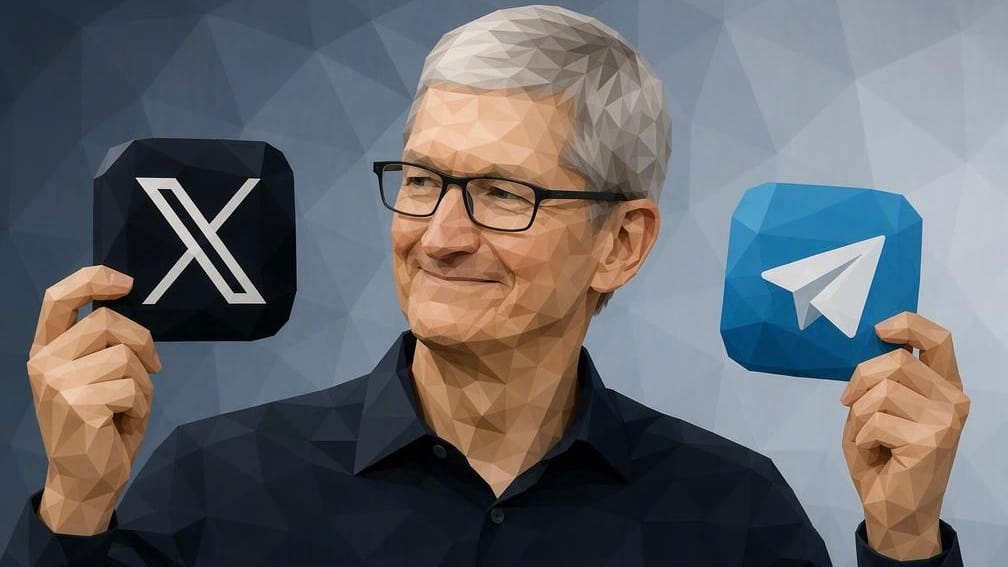 Почему Apple удаляет Telegram, но оставляет X