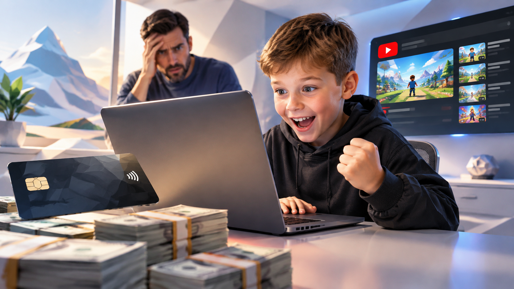 Девятилетний мальчик потратил $118 000 с карты отца для раскрутки канала на YouTube