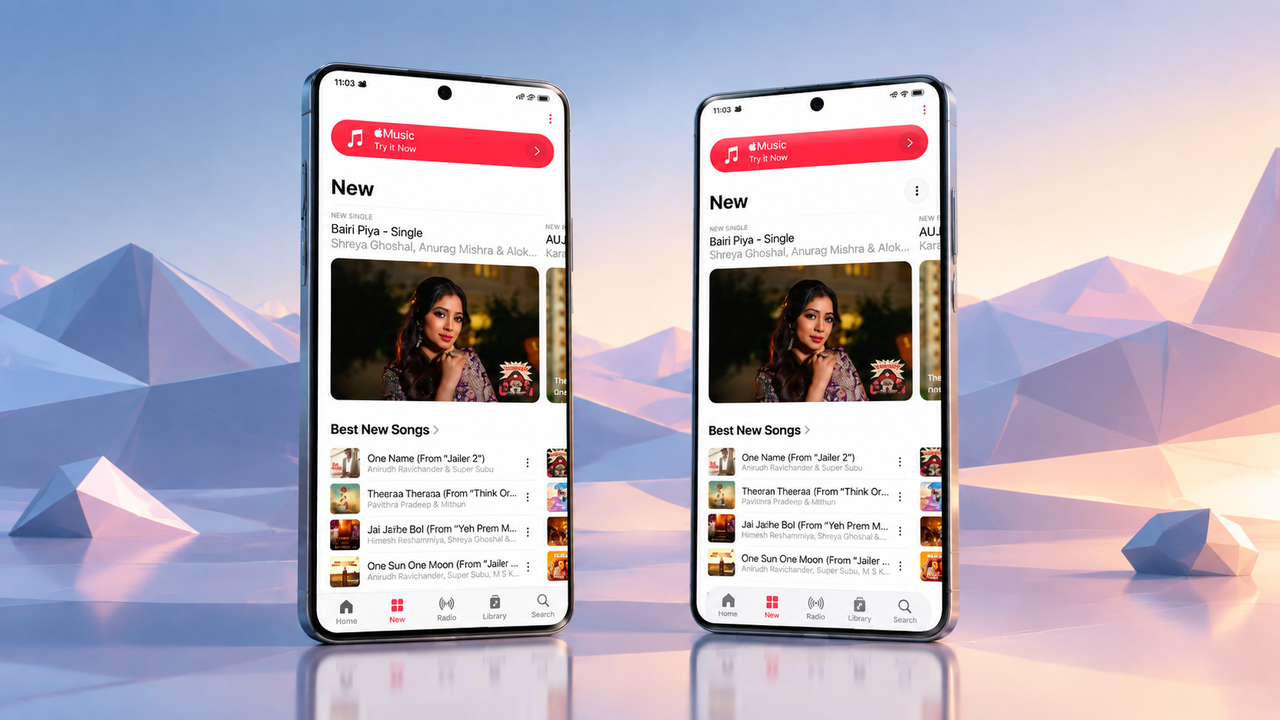 Apple Music для Android получил обновление в стиле Liquid Glass