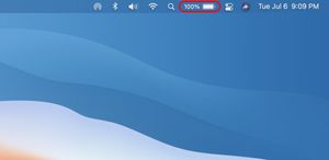 Как включить индикатор заряда батареи в строке меню Mac