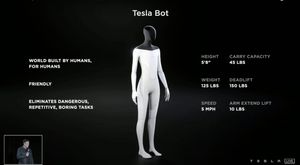 Илон Маск заявил, что Tesla создаст прототип человекоподобного робота к следующему году