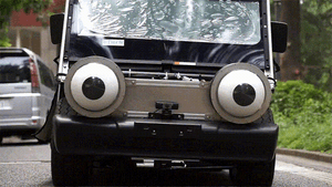 Цирк! Анимированные глаза могут сделать беспилотные авто более безопасными для пешеходов