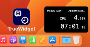 TrueWidget поможет беспроблемно узнать текущую загрузку процессора Mac