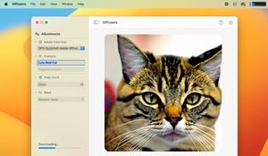 Diffusers – приложение для Mac, позволяющее генерировать изображения на основе текста