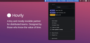 Tiempo для Mac: бесплатный менеджер часовых поясов