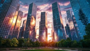 В Китае разработали фотоэлектрические завесы, вырабатывающие электричество и регулирующие освещение внутри зданий