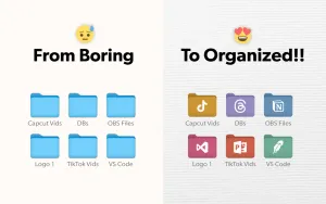 Приложение Folderizer для macOS теперь поддерживает пользовательскую графику и символы