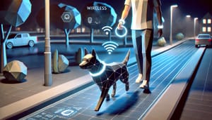 Первый в мире виртуальный поводок для собак больше не будет запутывать питомцев у столбов