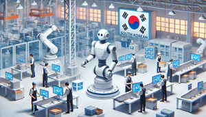 В Южной Корее на каждый десяток работников приходится один робот