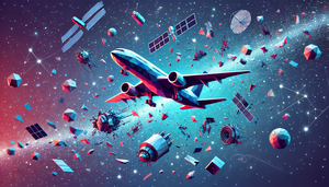 Учёные предупредили о растущем риске столкновения самолётов с космическим мусором