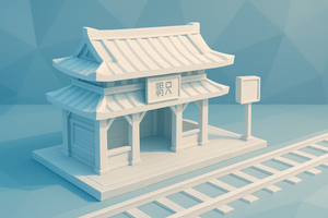 Япония построила первую в мире напечатанную на 3D-принтере железнодорожную станцию