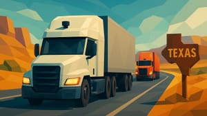 Автономные грузовики выехали на трассы Техаса