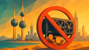 Кувейт объявил майнинг криптовалюты вне закона на фоне энергетического кризиса