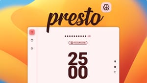 Presto для Mac: бесплатный Pomodoro-таймер с умной автоматизацией