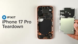 Разборка iPhone 17 Pro показала новую систему охлаждения и улучшенную замену батареи