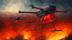 В Китае пиротехническое шоу закончилось падением сотен дронов