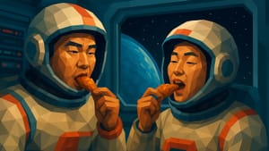 Китайские астронавты установили духовку на космической станции