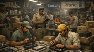 В Индии накрыли подпольную фабрику поддельных Samsung Galaxy с китайскими запчастями