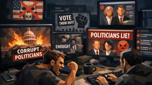 Злость на политиков в США всё больше выходит в онлайн