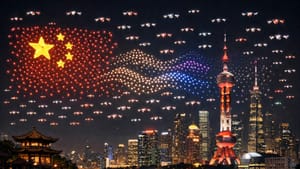 В Китае установили новый мировой рекорд: в небо одновременно подняли более 22 000 дронов