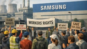 Протесты на заводах Samsung сорвали ночную смену и обрушили выпуск памяти и контрактных чипов