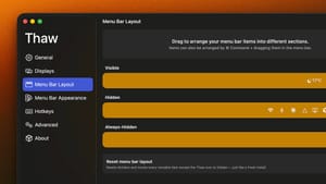 Бесплатный аналог Bartender: утилита Thaw 2.0 готовится к релизу