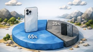 Apple заняла 65% рынка дорогих смартфонов