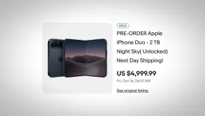 iPhone Duo начали с наценкой перепродавать на eBay
