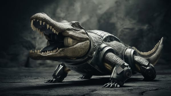 Ростовские энтузиасты создали боевого робота-крокодила