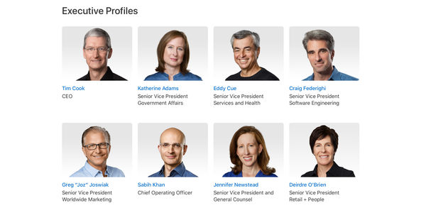 В руководстве Apple произошли перестановки: новые лица в дизайне и юридическом блоке