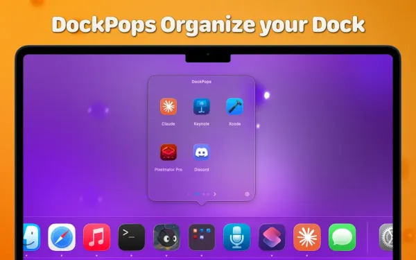 DockPops соберёт Dock по папкам
