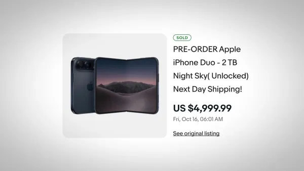 iPhone Duo начали с наценкой перепродавать на eBay
